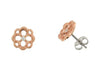 Rose Gold Canadian Diamond Stud Earrings. Earring