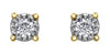 Yellow Gold Diamond Stud Earrings.