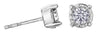 White Gold Diamond Stud Earrings