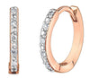 Rose Gold Diamond Hoop Earrings