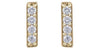 Yellow Gold Diamond Stud Earrings