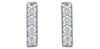 White Gold Diamond Stud Earrings.