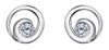 White Gold Canadian Diamond Stud Earrings