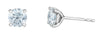 White Gold Lab-Grown Diamond Stud Earrings.