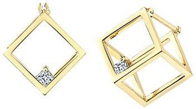 Yellow Gold Canadian Diamond Earrings