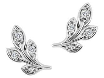 White Gold Canadian Diamond Stud Earrings