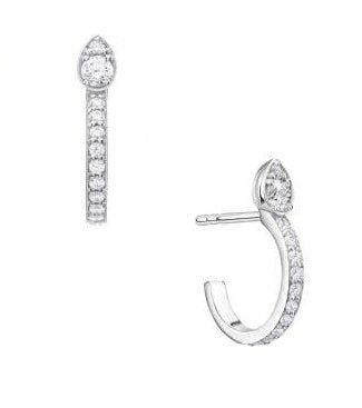 White Gold Diamond Stud Earrings