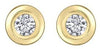Yellow Gold Canadian Diamond Stud Earrings.