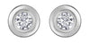 White Gold Canadian Diamond Stud Earrings.