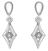 White Gold Canadian Diamond Stud Earrings.