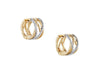 Yellow Gold Diamond Hoop Earrings