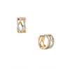 Yellow Gold Diamond Hoop Earrings