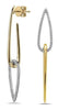 Yellow Gold Diamond Earrings.