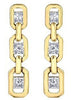 Yellow Gold Canadian Diamond Stud Earrings.