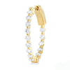 Yellow Gold Diamond Hoop Earrings