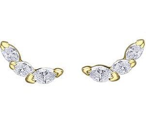 Yellow Gold Diamond Stud Earrings