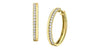 Yellow Gold Diamond Huggie Earrings