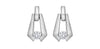 White Gold Diamond Drop Earrings