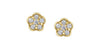 Yellow Gold Diamond Stud Earrings