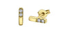 Yellow Gold Canadian Diamond Stud Earrings