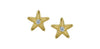 Yellow Gold Canadian Diamond Starfish Stud Earrings