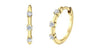 Yellow Gold Canadian Diamond Huggie Earrings