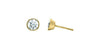 Yellow Gold Lab-Grown Diamond Stud Earrings