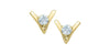 Yellow Gold Lab-Grown Diamond Stud Earrings