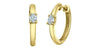 Yellow Gold Lab-Grown Diamond Huggie Earrings