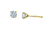 Yellow Gold Lab-Grown Diamond Stud Earrings