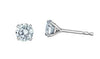 White Gold Lab-Grown Diamond Stud Earrings