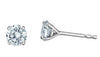 White Gold Lab-Grown Diamond Stud Earrings