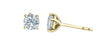 Yellow Gold Lab-Grown Diamond Stud Earrings.