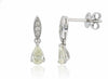 White Gold Canadian Diamond Drop Earrings