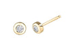 Yellow Gold Canadian Diamond Stud Earrings