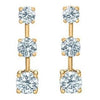 Yellow Gold Lab-Grown Diamond Drop Earrings