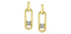 Yellow Gold Canadian Diamond Solitaire Drop Earrings