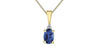 Yellow Gold Blue Sapphire, Diamond