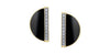 Yellow Gold Onyx, With Natural Earth Mined Accent Diamonds Stud Earrings