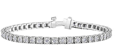 White Gold Diamond Tennis Bracelet.