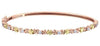 Rose Gold Canadian Diamond Bangle Bracelet.