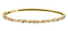 Yellow Gold Canadian Diamond Bangle Bracelet.