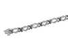 Sterling Silver Black Diamond Tennis Bracelet.