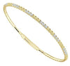 Yellow Gold Natural Fancy Yellow Diamond, Diamond Bangle Bracelet.