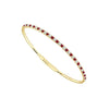 Yellow Gold Diamond, Ruby Bangle Bracelet.