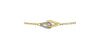 Yellow Gold Diamond Cable Link Bracelet.