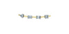 Yellow Gold, White Gold Lab-Grown Diamond Tennis Bracelet.