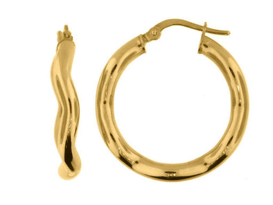 Yellow Gold Hoop Earring