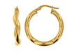 Yellow Gold Hoop Earring