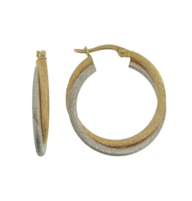 Two Tone Hoop Earring Laser Cut